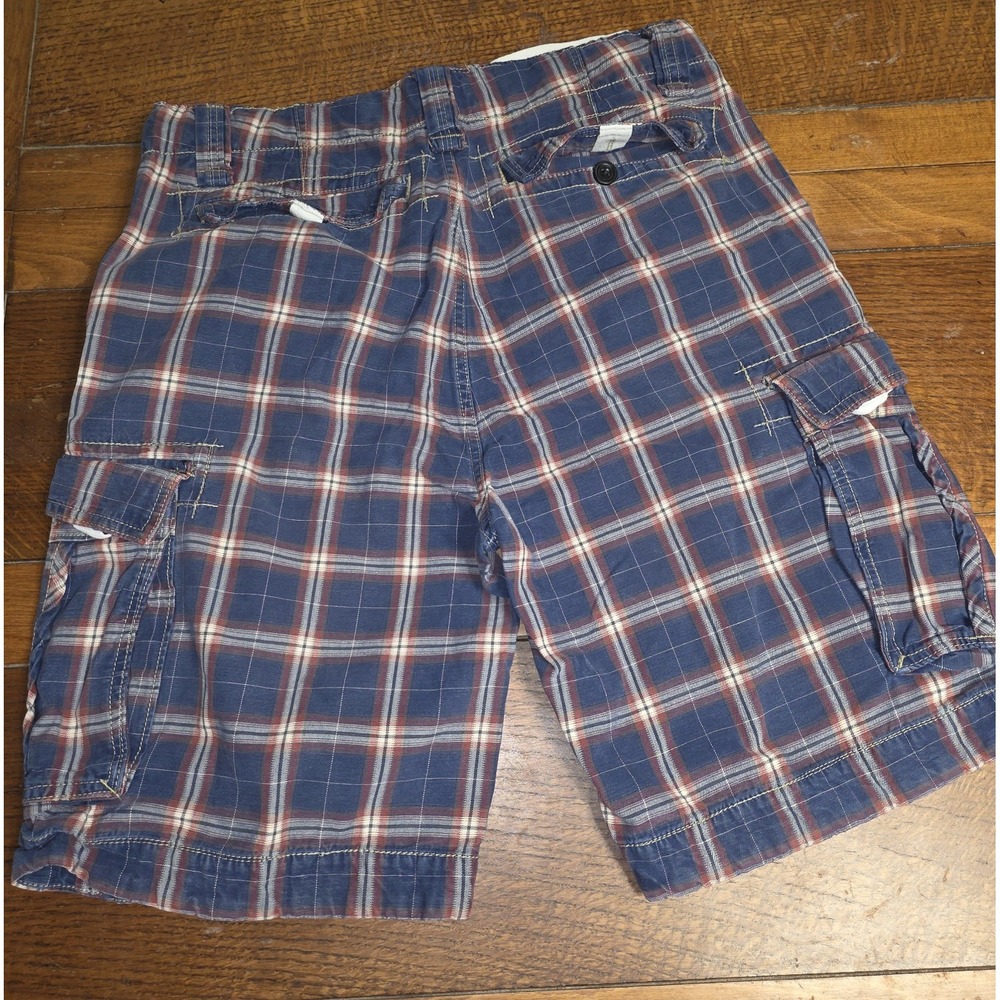 Vintage Nautica Cargo Shorts Men's 34 Blue Red Inseam Pockets Hiking y2k Sailing - Picture 3 of 9